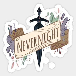 Nevernight Banner - Graphic Illustration Sticker